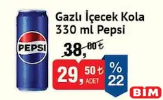 PEPSİ GAZLI İÇECEK KOLA 330 ML